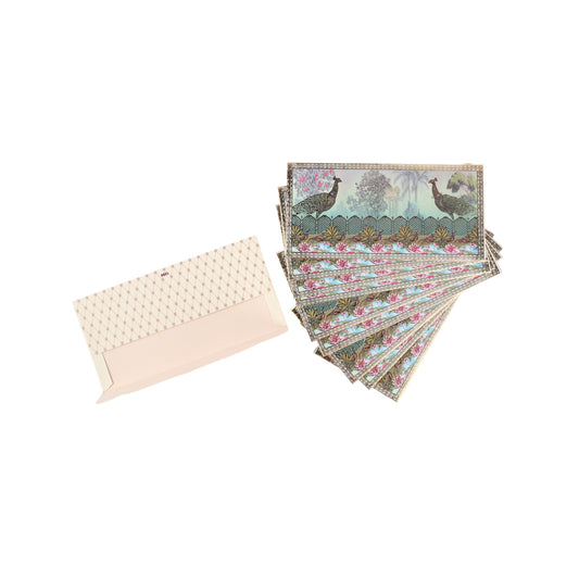Peacock Envelope Set of 10