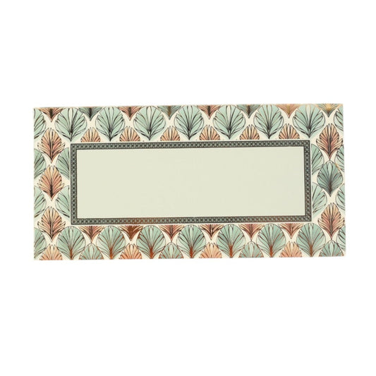 Leaf Print Envelope Set of 10