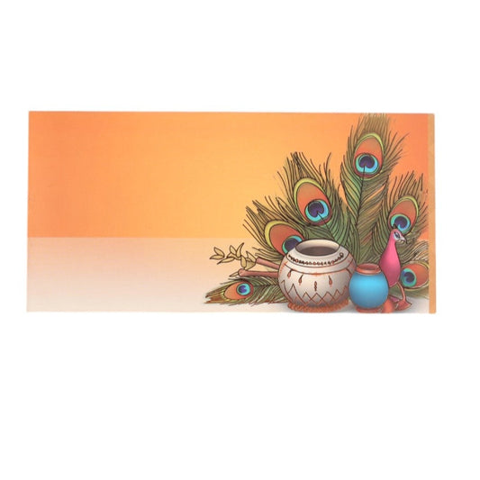 Peacock Feathers Envelope Set of 10