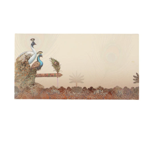 Peacocks along with a feather Envelope Set of 10